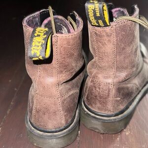 Brown Doc Martens boots